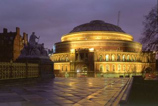 Royal Albert Hall at night