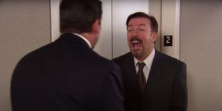 Steve Carell and Ricky Gervais on The Office