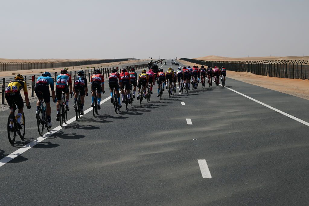 There were lots of echelons at the UAE Tour