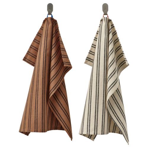 Soluppg&Aring;ng Dish Towel - Brown/beige 24x24 "