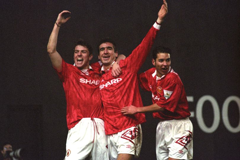 Lee Sharpe and Eric Cantona