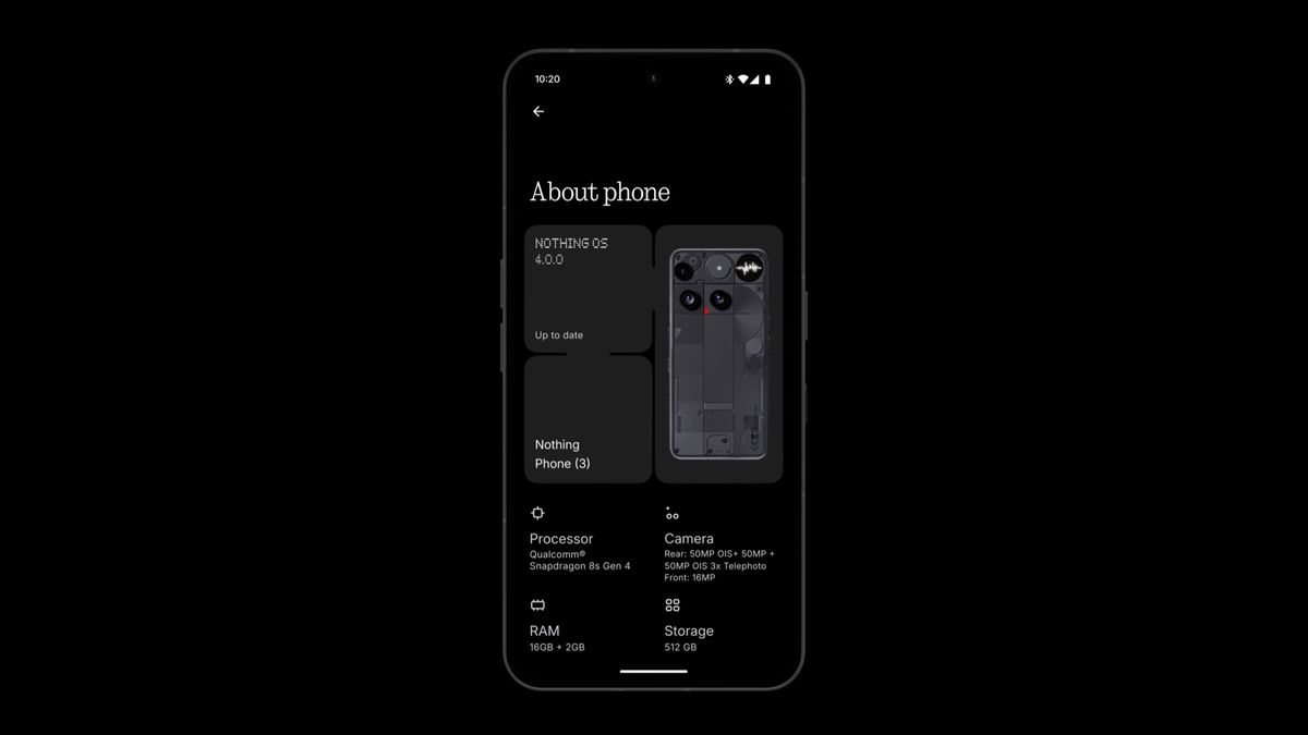 Images showcasing Nothing OS 4.0's new features