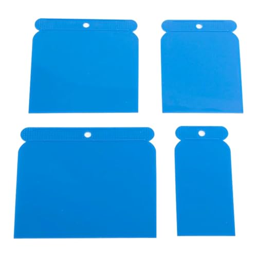 Wolmik Putty Knives - 4 Pcs Plastic Filler Applicator Kit, Multipurpose Filling and Scraping Knife Set for Smoothing Surfaces, Filling, Skimming and Gently Scraping Surfaces - Size 47, 71, 95, 115mm