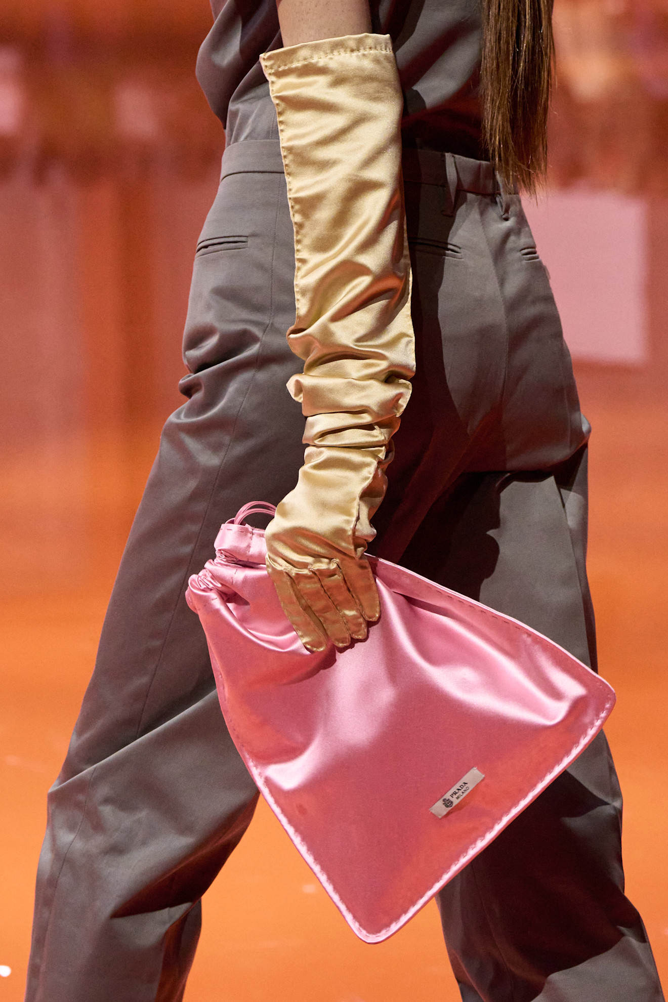pouch bag trend spring 2026 at Prada