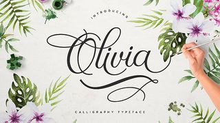 Olivia wedding font