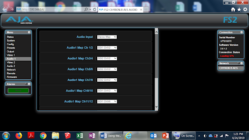 Fig. 5. FS2 – WEB GUI