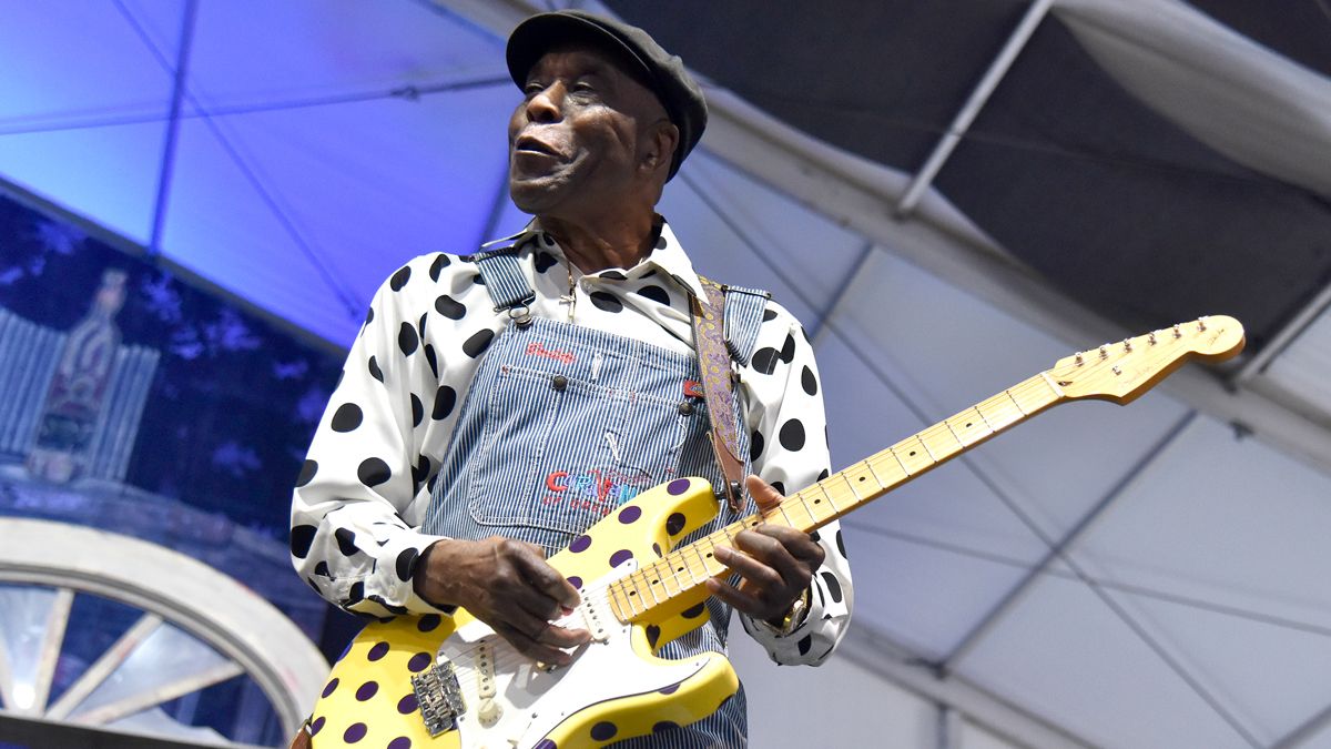 Buddy Guy performs during the 2019 New Orleans Jazz &amp; Heritage Festival 50th Anniversary at Fair Grounds Race Course on May 05, 2019 in New Orleans, Louisiana.