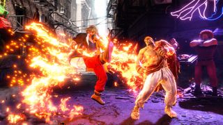Street Fighter 6 screenshot showing Ken and Ryu in combat