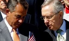 House Speaker John Boehner (R-Ohio) and Senate Majority Leader Harry Reid (D-Nev.). Reid, "the most powerful Democrat on Capitol Hill," reportedly asked President Obama last year to give cong