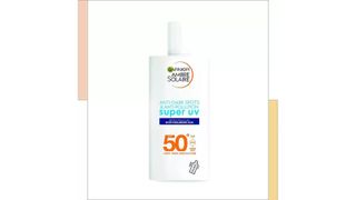 Garnier Ambre Solaire Super UV Anti Dark Spots & Anti Pollution Face Fluid SPF50+ bottle