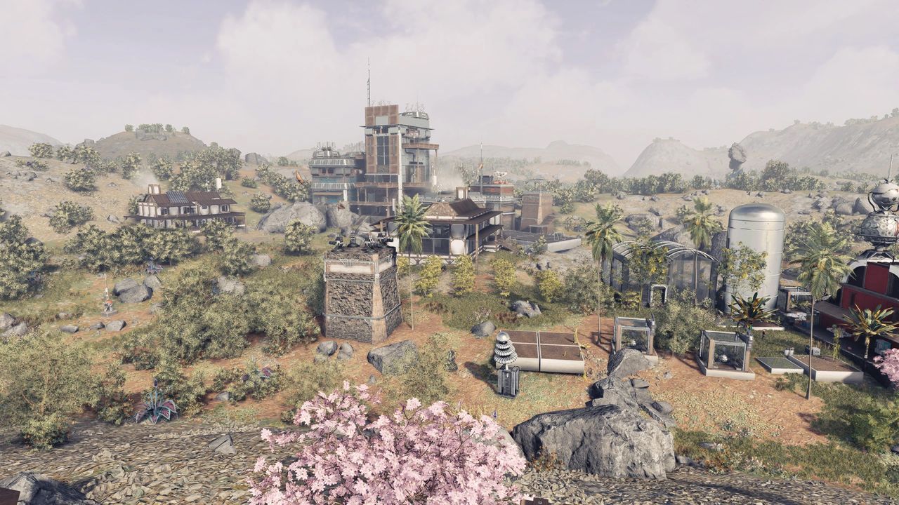A sci-fi base