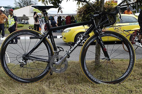 The bike of Stage 3 winner Jae Won Lee (Seoul Cycling).