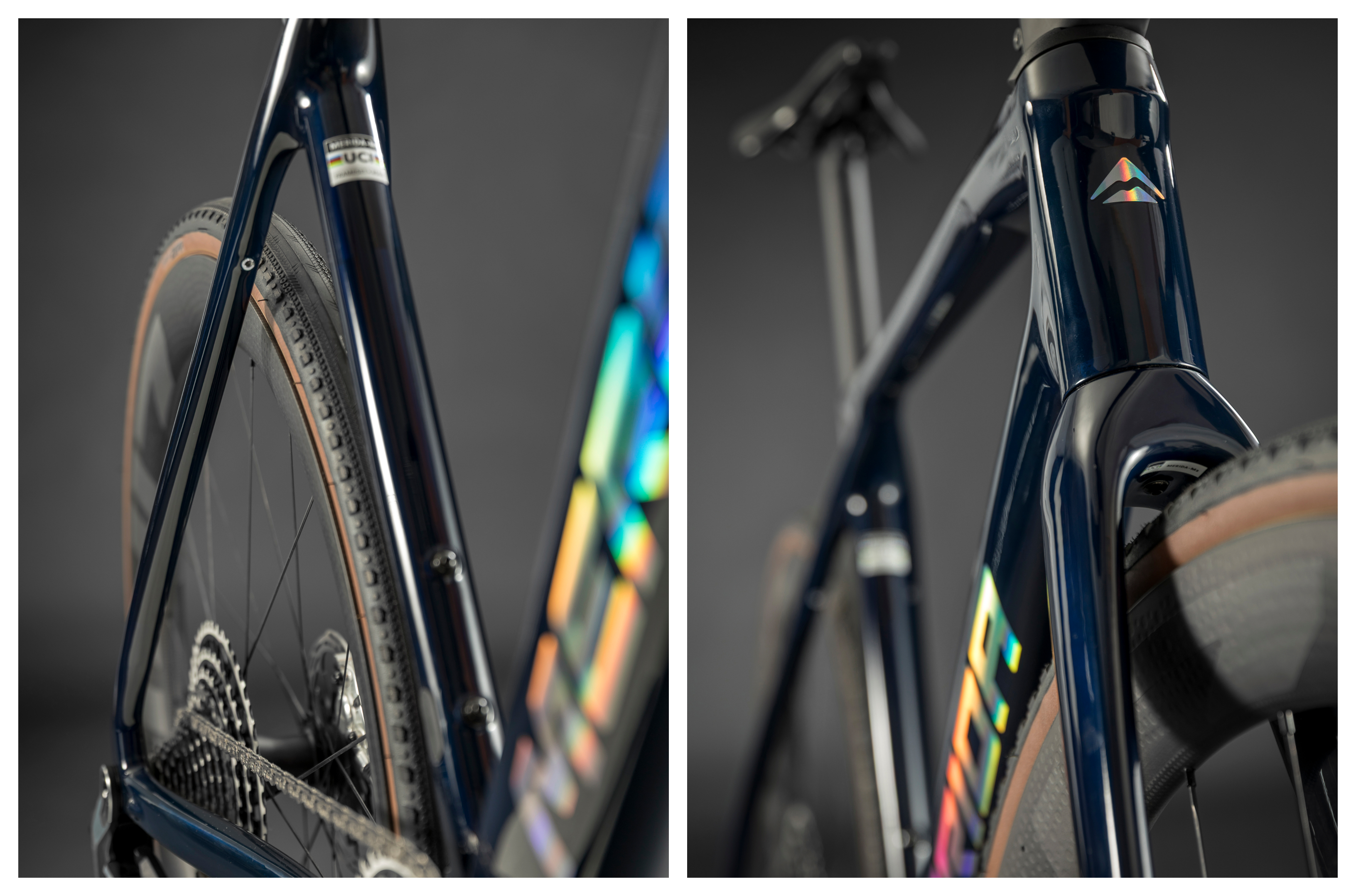 Detail of the Merida Mission gravel bike