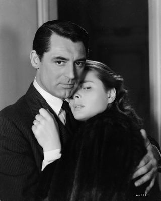 cary grant and ingrid bergman embrace in notorious