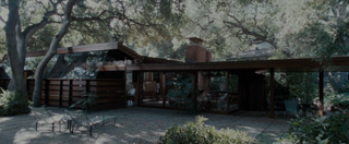 One of the film's memorably protagonists, John Lautner's Schaffer Residence