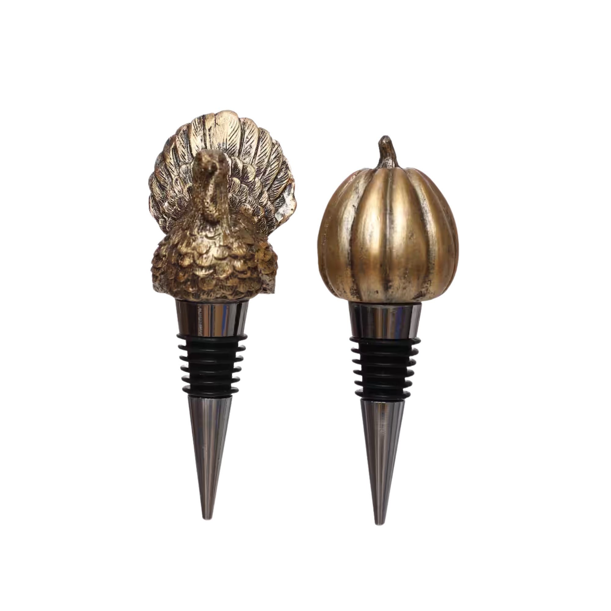 set of two wine bottle stoppers