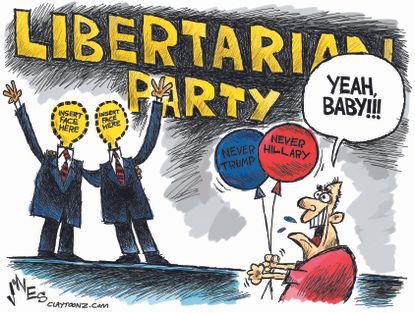 Political Cartoon U.S. Third Party 2016