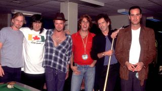 Stone Temple Pilots and Ronnie Wood and Keith Richards of the Rolling Stones