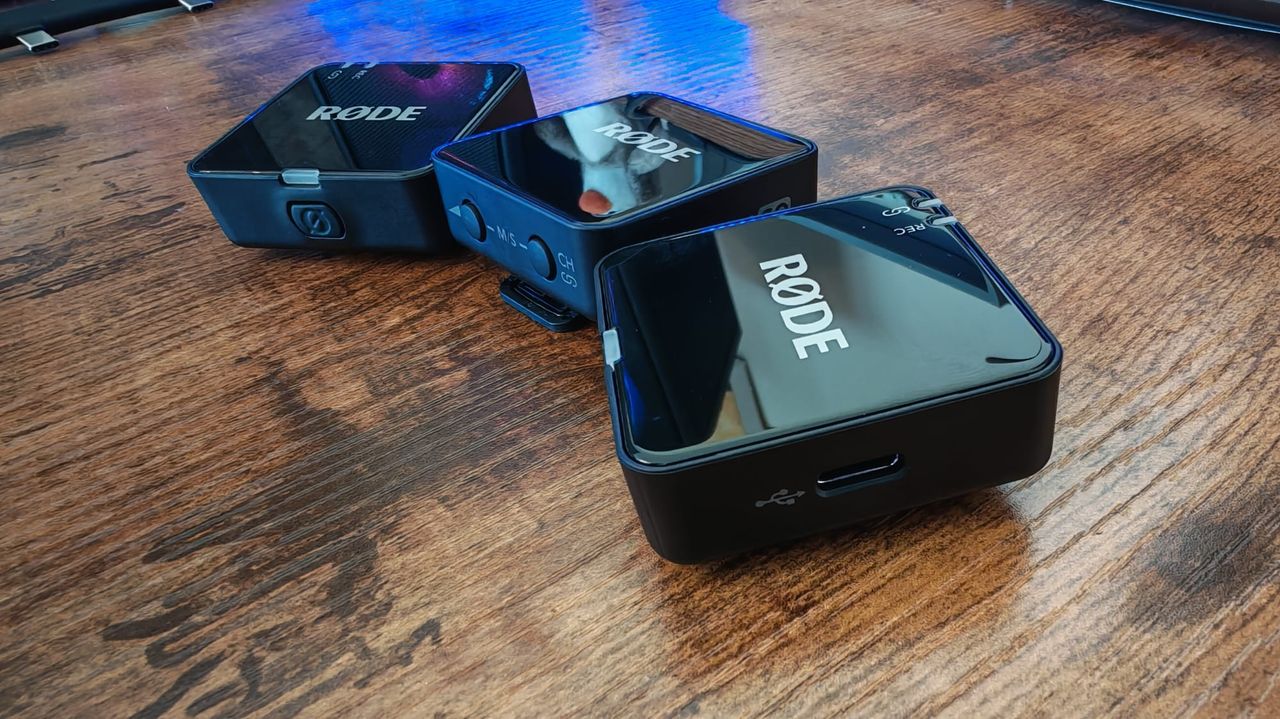 The Rode Wireless Go Gen 3's reflective surface