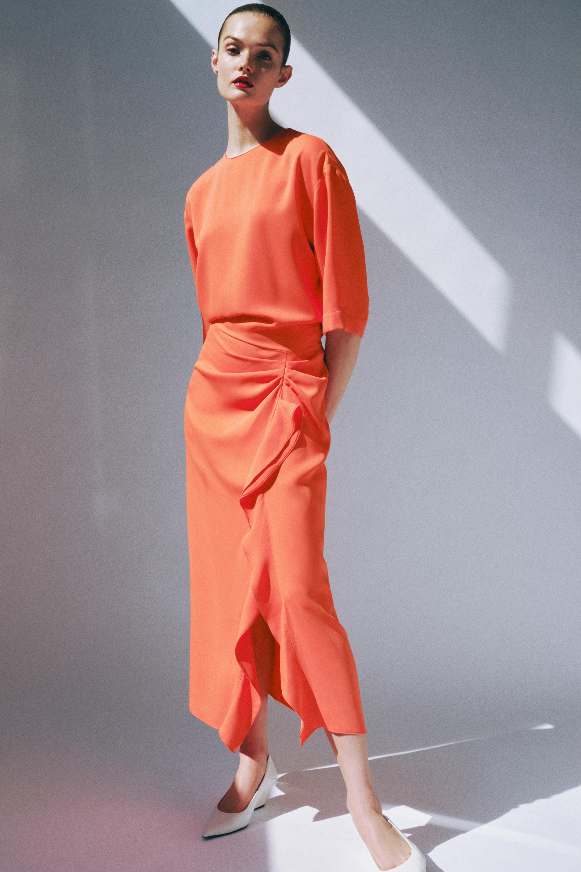 Zara Draped Midi Dress