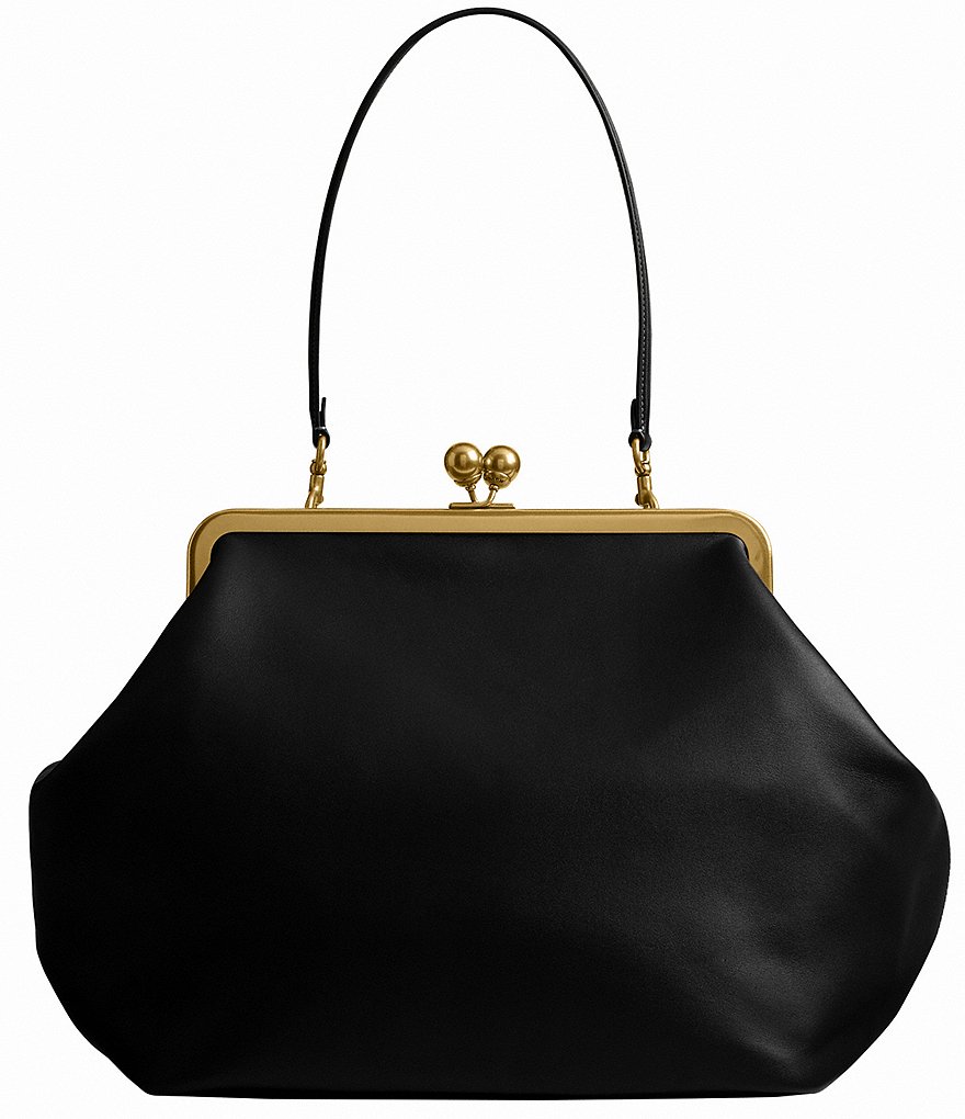 Coach Large Oversized Kisslock Frame Bag