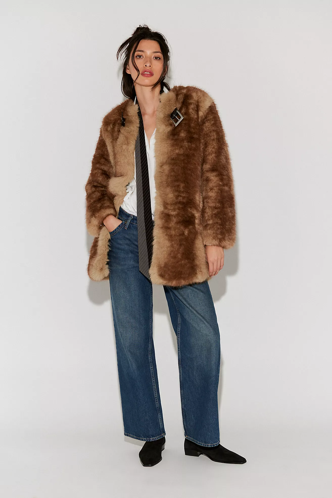 Apparis Petra Faux Fur Coat