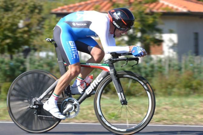 Marco Pinotti (Italy) cracked the top-10 in the 2013 time trial Worlds