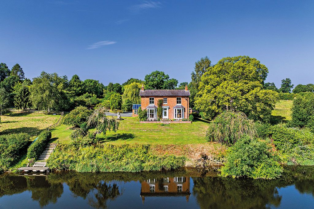 Riverside properties for sale: The River House, Bicton, Shrewsbury.