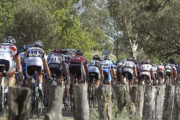 Stage eight in Robinvale was originally 20 laps of a 2.4 kilometre riverfront curcuit until the race was shortened due to a crash on the first lap.