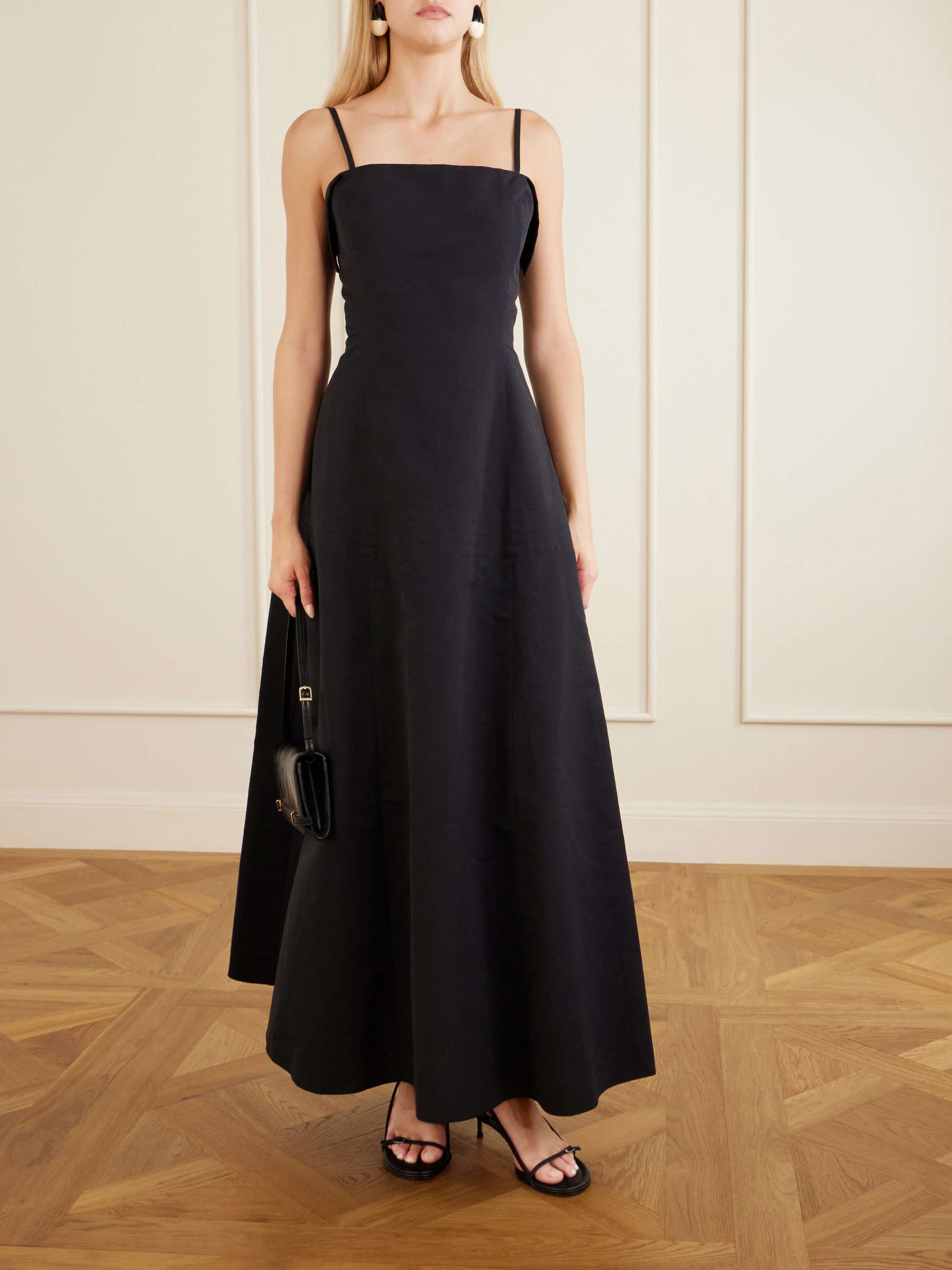 Neneh Cotton and Silk-Blend Maxi Dress
