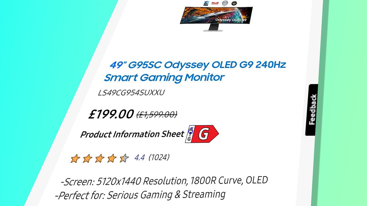 Samsung OLED G9 gaming monitor