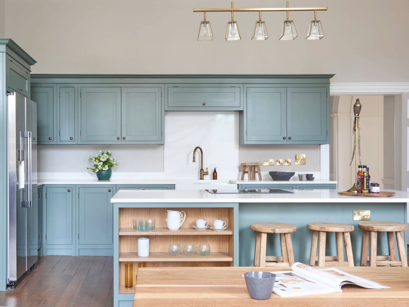 Designers say this kitchen colour creates 'calm and character' - here are 12 ideas to try at home