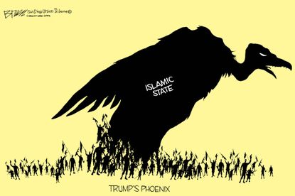 Political Cartoon U.S. Trump Phoenix ISIS