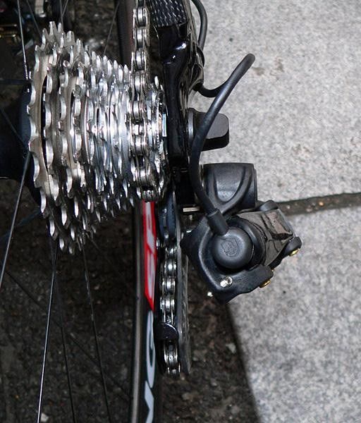 The distinctive winged Campagnolo logo
