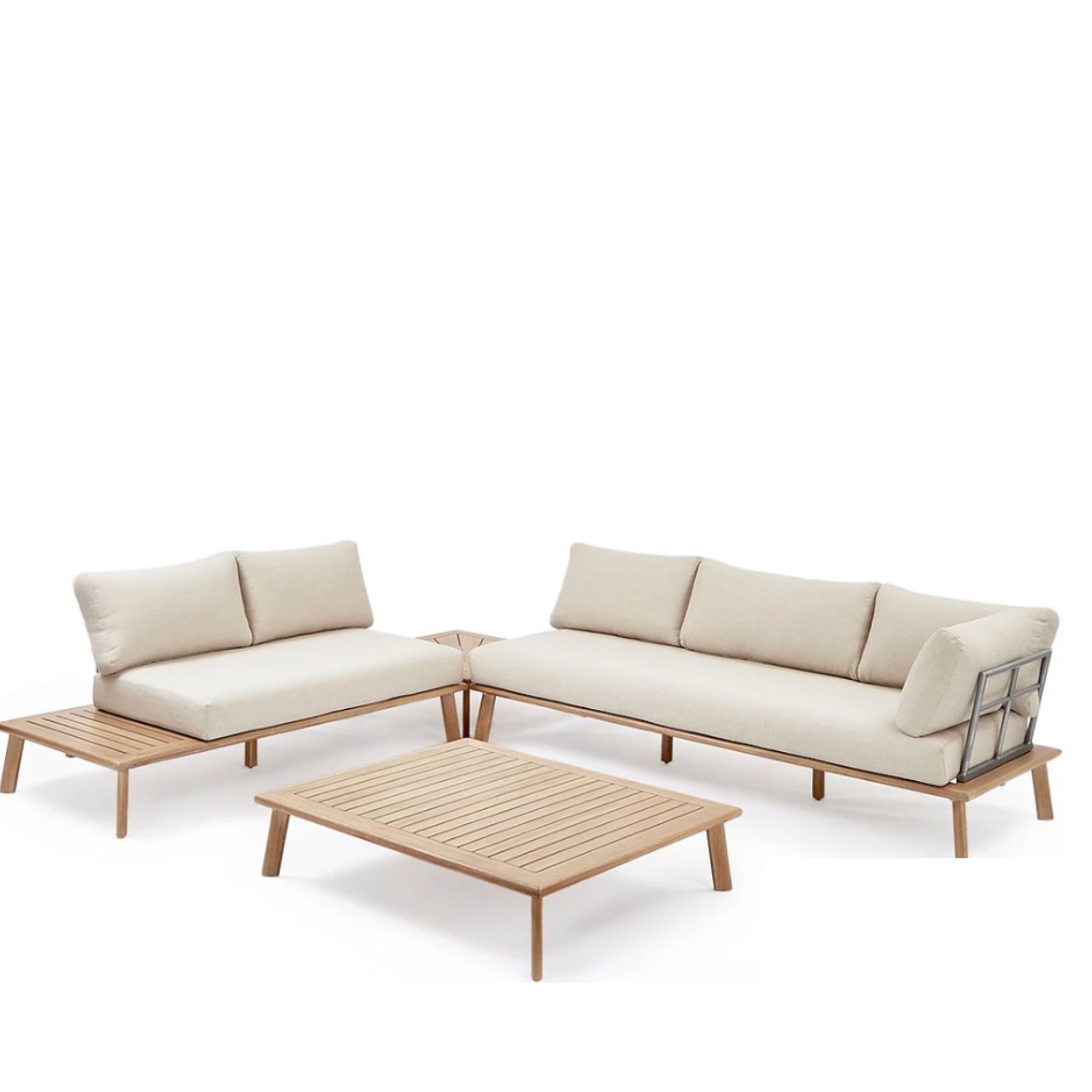 Very, Amsterdam Corner Set, wooden with 5 seats and a large table