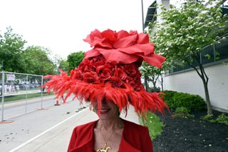 kentucky derby red hat
