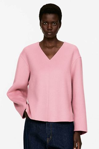 Arket Doublé Wool-Blend Top