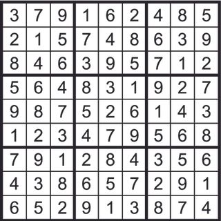 Sudoku solution