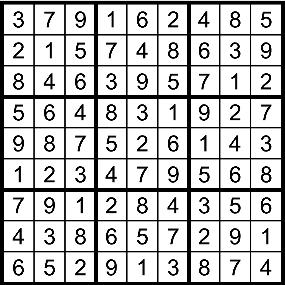 Sudoku solution