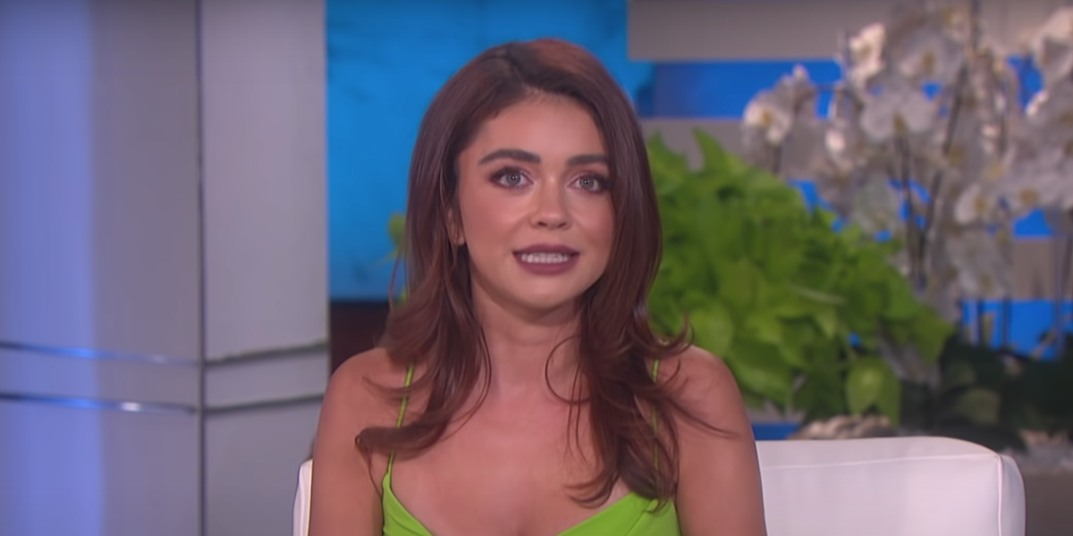 screenshot from Ellen degeneres interview Sarah Hyland