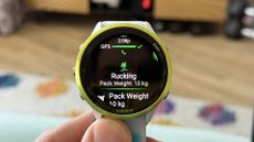 Garmin forerunner 570 in hand