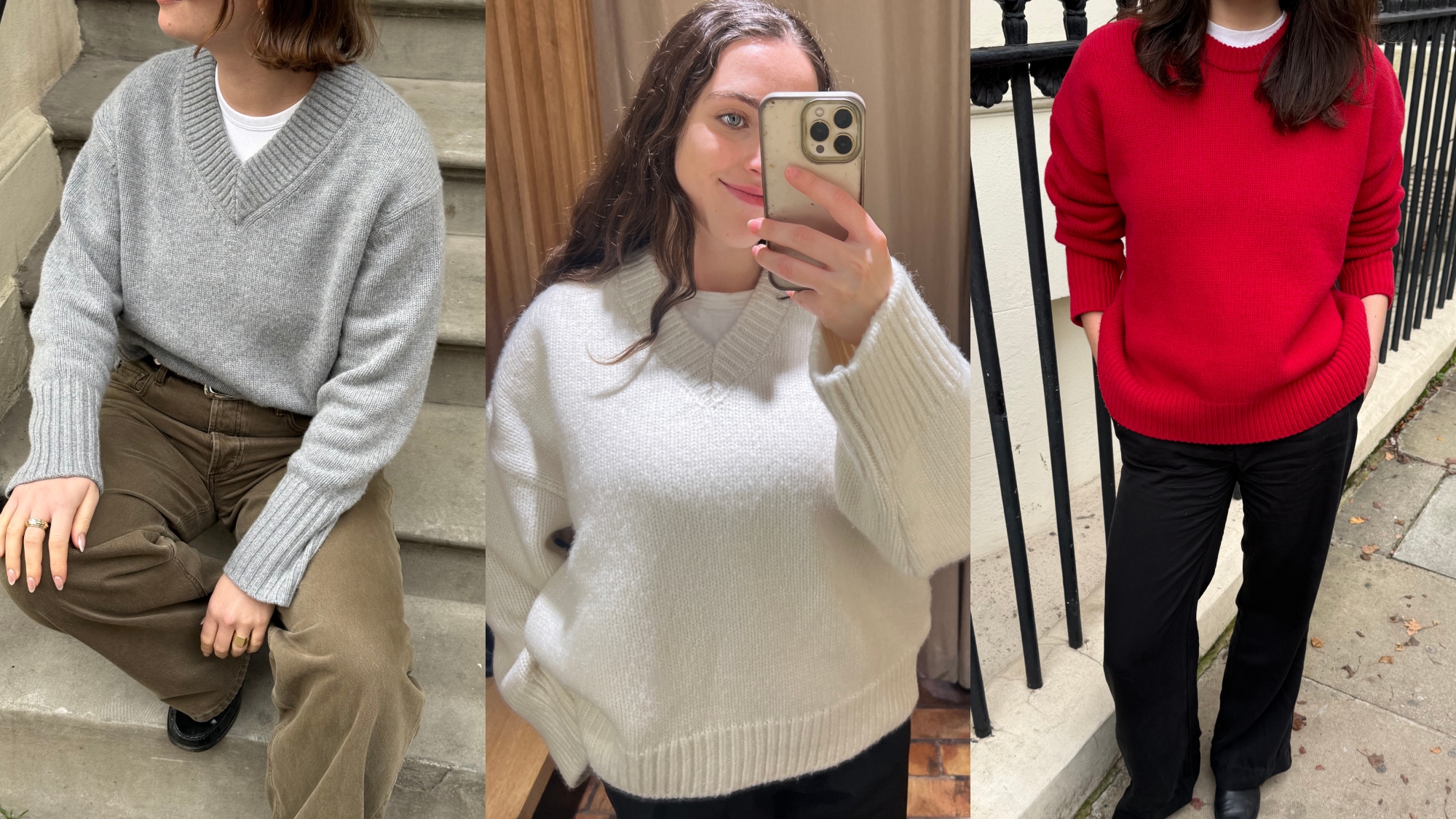 A collage ofBest Knockoff Luxury Clothing
 UK&#039;s editors testing the best wool jumpers.