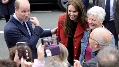 Catherine, Princess of Wales and Prince William, Prince of Wales arrive at St Thomas Church, which has been has been redeveloped to provide support to vulnerable people, during their visit to Wales on September 27, 2022 in Swansea, Wales.