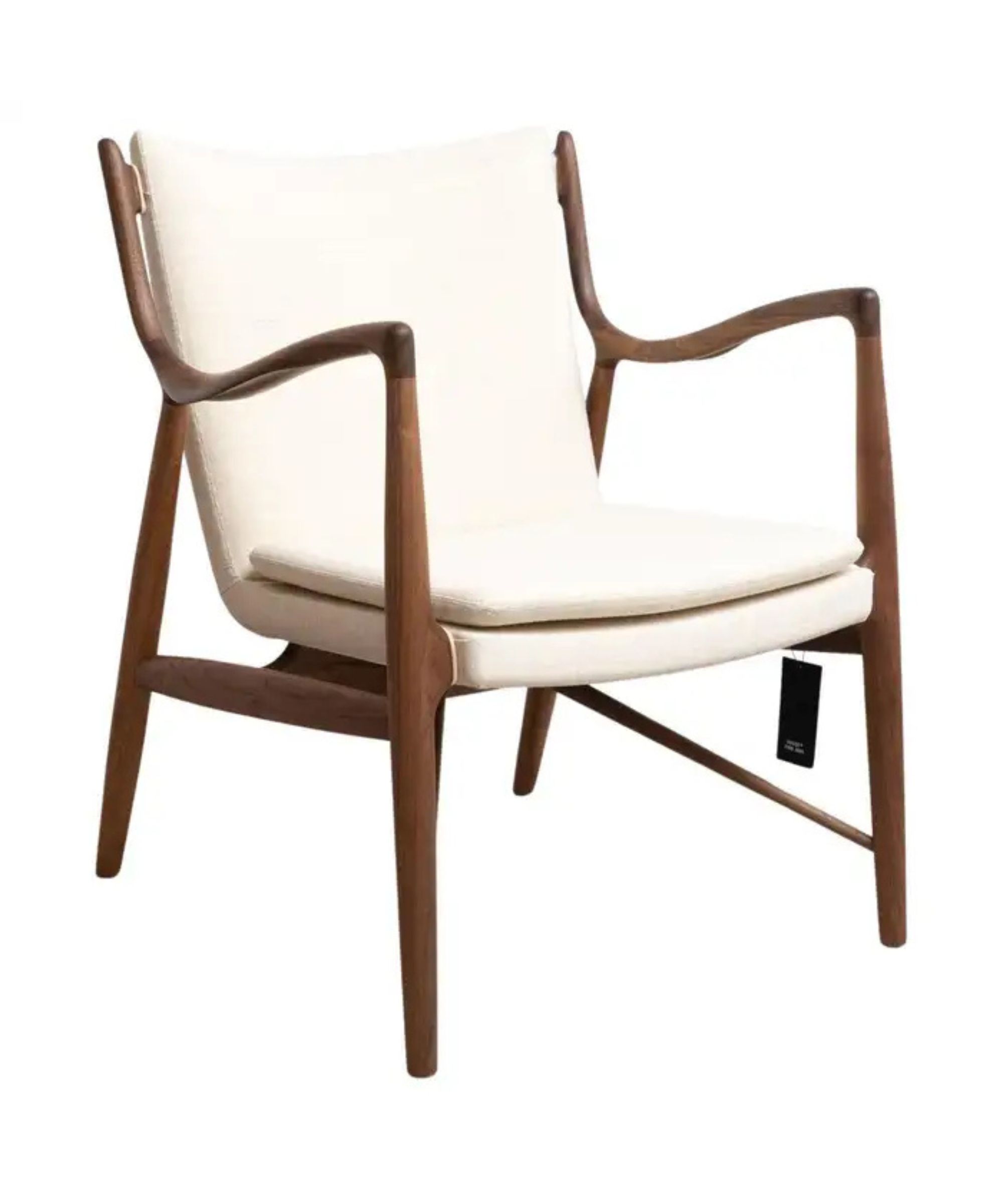Finn Juhl 45 Chair, Wood and Fabric