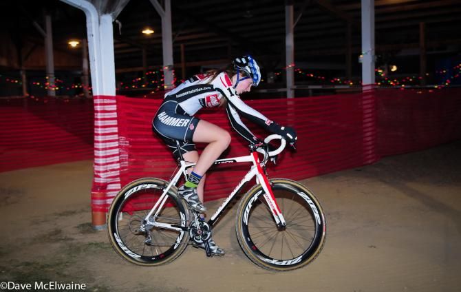 Riders zig-zagged through the cow barns