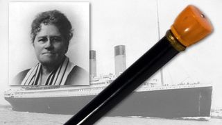 Ella White used this cane to light the way for her lifeboat on the night of the Titanic's demise.