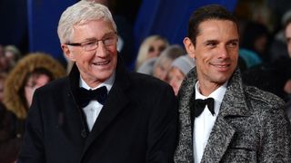 Paul O'Grady and Andre Portasio attend the National Television Awards held at The O2 Arena on January 22, 2019 in London, England.