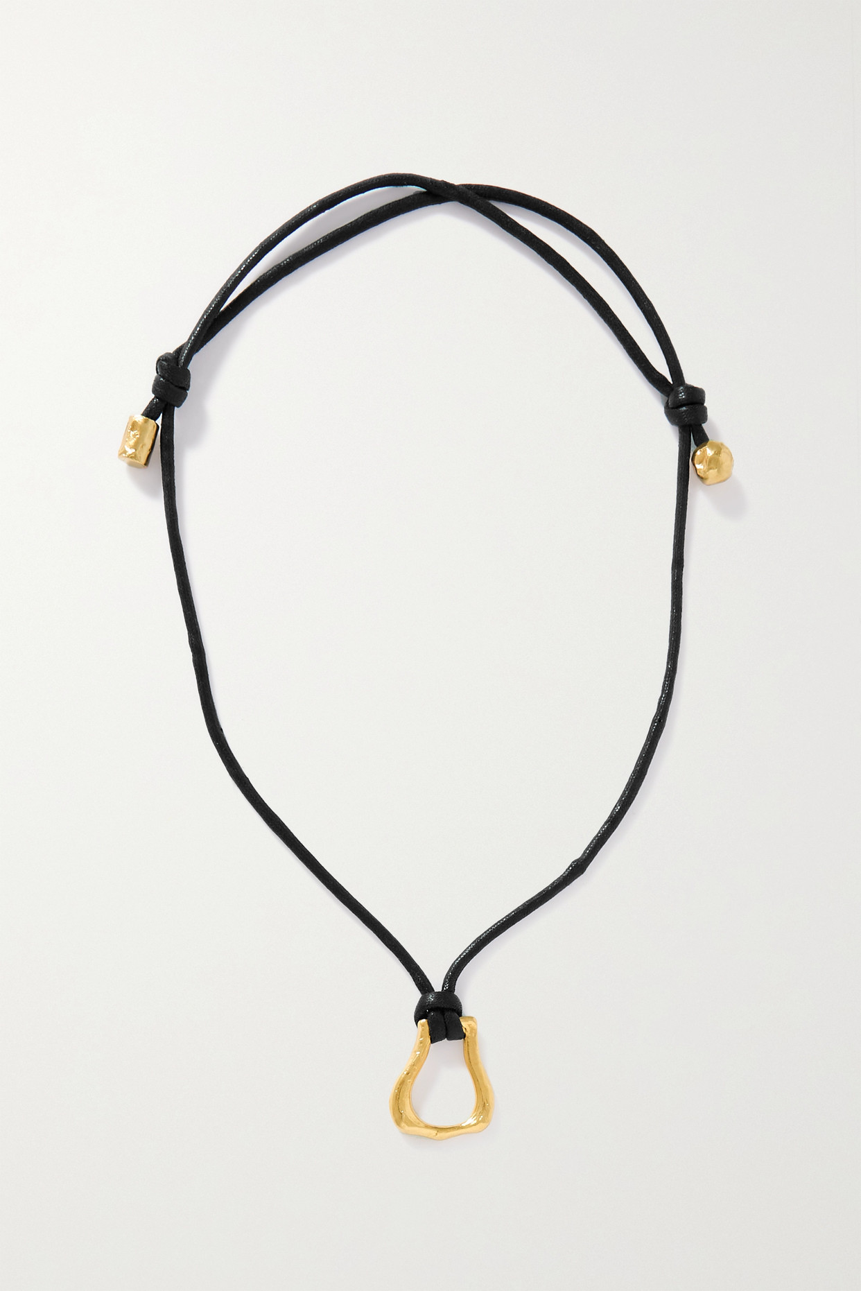 The Link of Wanderlust Recycled Gold-Plated Cord Necklace