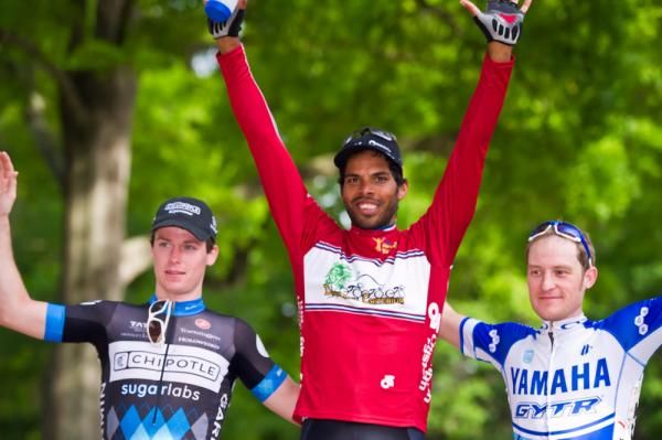 Pro Men's Podium (L-R): Raymond Kreder (Chipotle Development Team), Frank Trevieso, Christian Helmig (ELBOWZ RACING)