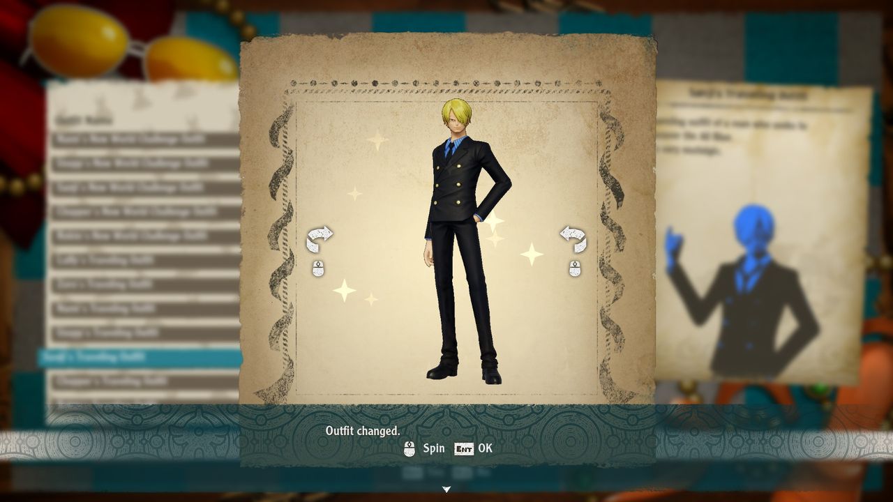 One Piece Odyssey outfits - Sanji
